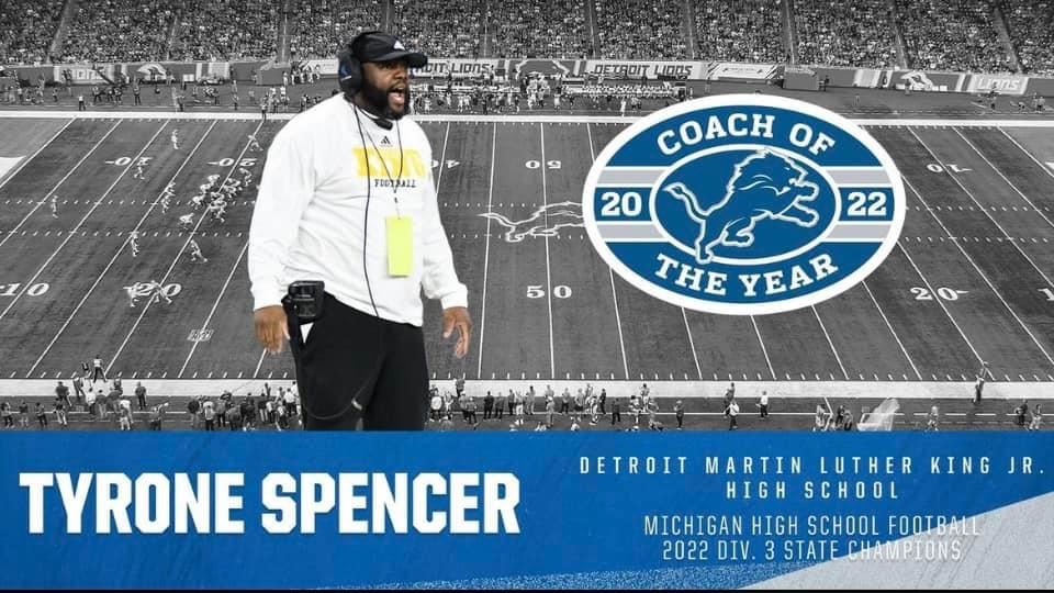  King Football Coach Lions Coach of the Year 